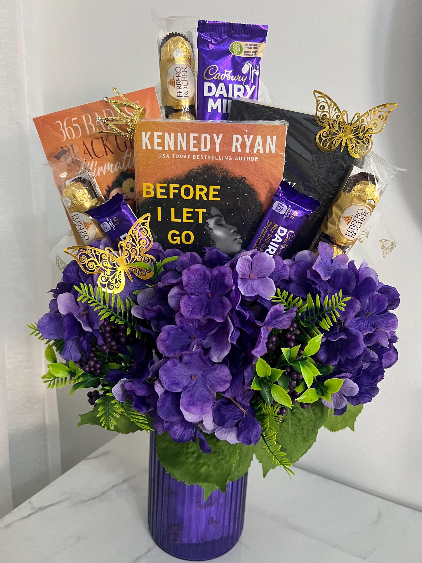 Chocolate and Bloom Book Bouquet